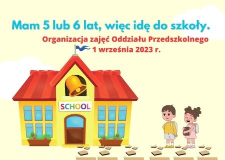 Organizacja pracy Oddziału Przedszkolnego w roku szkolnym 2023/2024