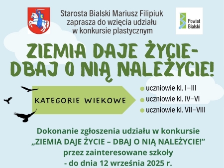 ''Ziemia daje życie - dbaj o nią należycie'' - sukcesy uczniów w konkursie